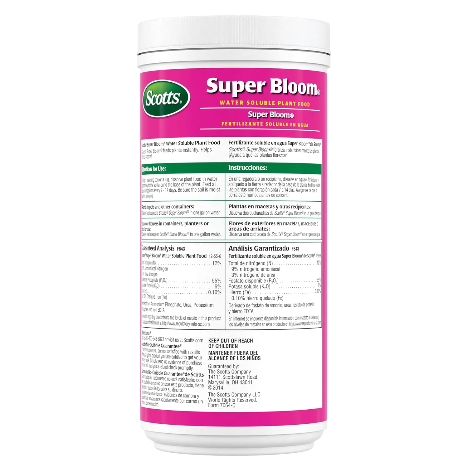 Scotts Super Bloom Water Soluble Plant Food